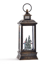 Load image into Gallery viewer, 10.80" LED Water Lantern with Snowmen