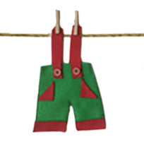 Load image into Gallery viewer, Elf Clothesline Garland