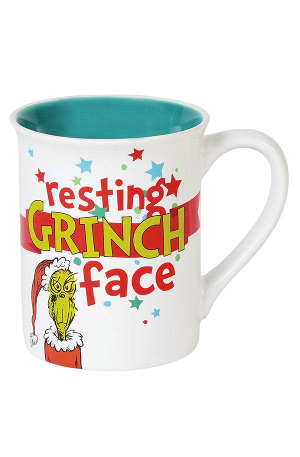 Resting Grinch Face Mug